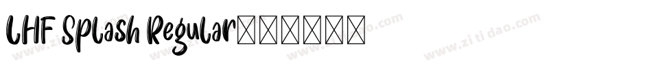 LHF Splash Regular字体转换